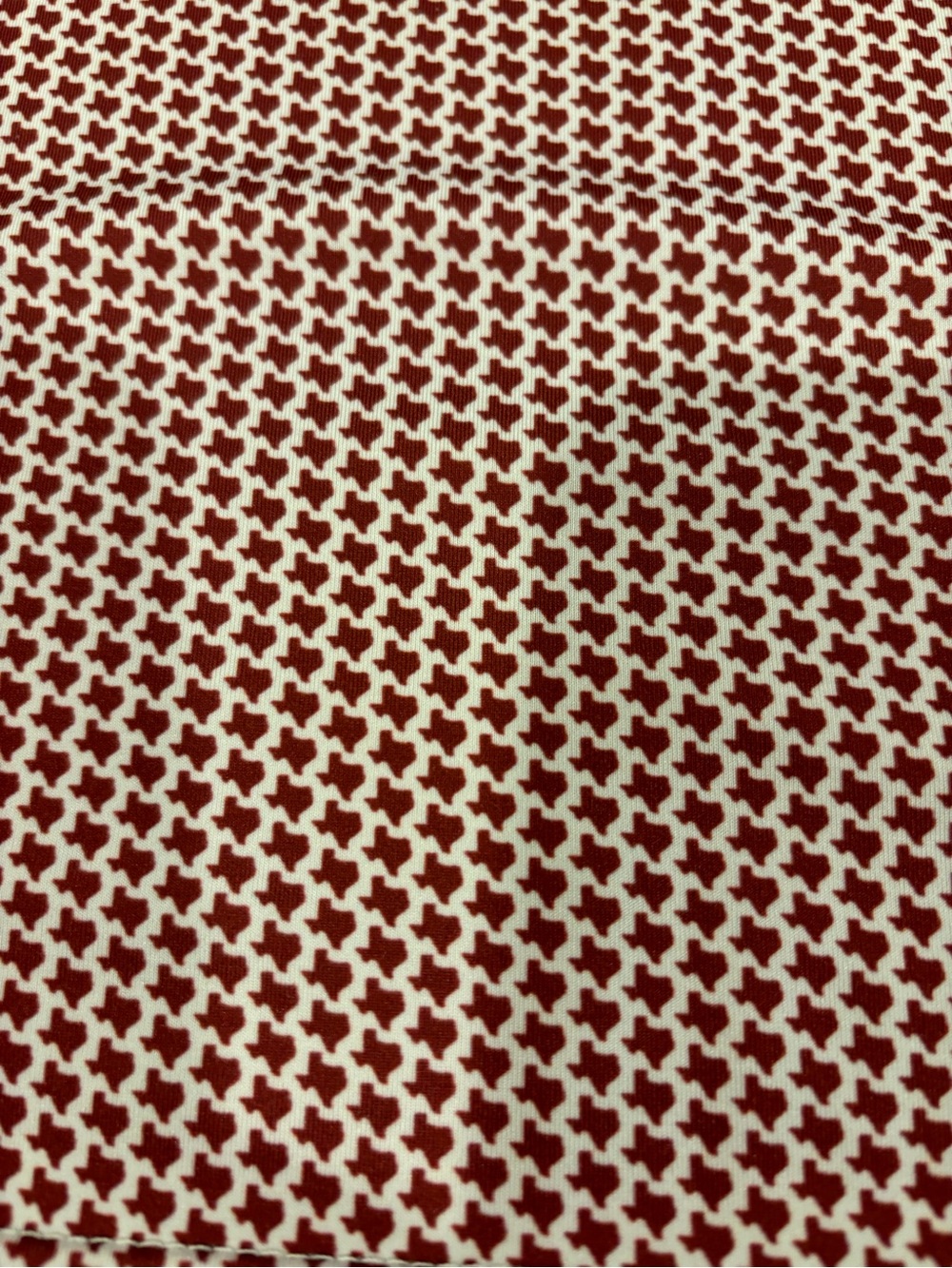 Rhoback Don’t Mess Texas State Micro Print Golf Polo Maroon White Mens XL - Picture 10 of 14
